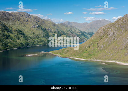 Barrisdale Bay, Loch Hourn, Knoydart, Highlands, Écosse, Royaume-Uni, juin 2016., UK, mai 2016. Banque D'Images