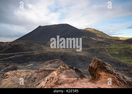 San Antonio Volcano, vue du volcan Teneguia, volcans de Fuencaliente, sentier Ruta de los Volcanes Banque D'Images