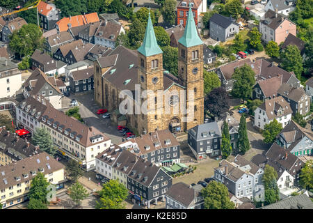 Christ Church, Place de l'Église, Place du marché, de Schwelm, Ruhr, Rhénanie du Nord-Westphalie, Allemagne Banque D'Images