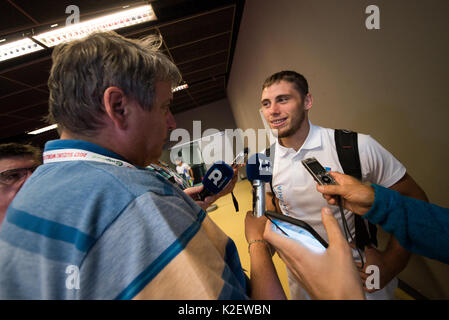 Budapest, Hongrie. Août 29, 2017. Hojak Martin de la Slovénie à la Championnat du monde de judo 2017 Budapest le 28 août 2017 à Budapest, Hongrie. Credit : Rok Rakun/Pacific Press/Alamy Live News Banque D'Images