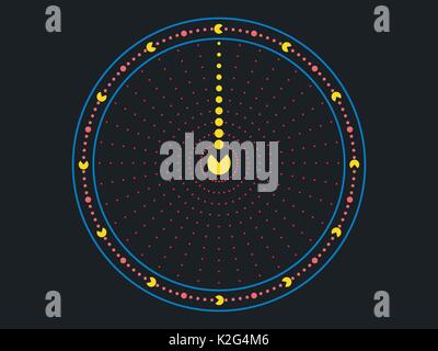 Réveil. Montres Création de points. Vector illustration Illustration de Vecteur