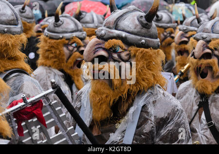 Les participants du cortège, défilé de carnaval de Bâle, Suisse Banque D'Images