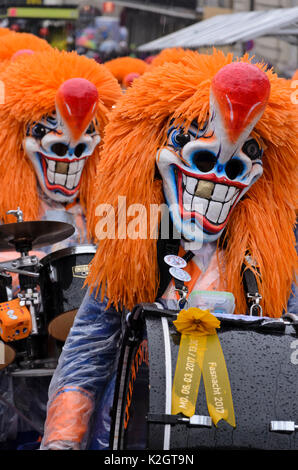 Les participants du cortège, défilé de carnaval de Bâle, Suisse Banque D'Images