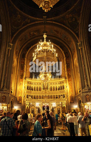 La Cathédrale Métropolitaine Orthodoxe Roumaine, sur la place de la Victoire, à Timisoara, Roumanie occidentale Banque D'Images