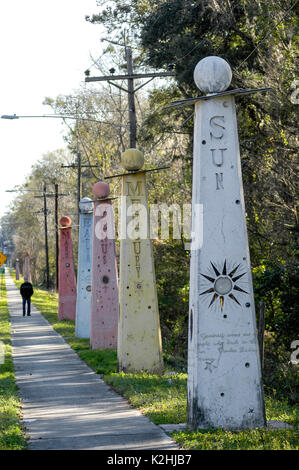 Solar Walk in Gainesville, Floride. Banque D'Images