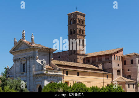 Santa Francesca Romana église au Forum Romain, Rome, Italie Banque D'Images