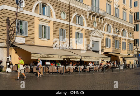 Restaurant Canova sur la Piazza del Popolo à Rome, Italie Banque D'Images