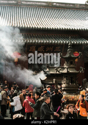 Zhoushan, Chine - Mai. 25, 2016 : le temple du Bouddha pendant la journée ordinaire Banque D'Images