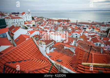 Tage de points de Alfama Banque D'Images