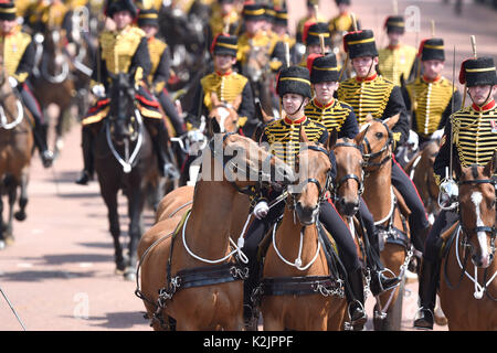La photo doit être crédité ©Presse Alpha 079965 17/06/2017 la parade la couleur au palais de Buckingham à Londres. Banque D'Images