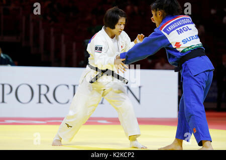 Budapest, Hongrie. Août 30, 2017. Yoshida Tsukasa (JPN) Judo : SUZUKI Budapest 2017 Championnat du monde de judo -57kg femmes 2e tour à l'Arène de Sport de Budapest à Budapest, Hongrie . Credit : Yusuke Nakanishi/AFLO SPORT/Alamy Live News Banque D'Images