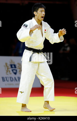 Budapest, Hongrie. Août 31, 2017. Takanori Nagase (JPN) Judo : SUZUKI Budapest 2017 Championnat du monde de judo -81kg Hommes 2e tour à l'Arène de Sport de Budapest à Budapest, Hongrie . Credit : Yusuke Nakanishi/AFLO SPORT/Alamy Live News Banque D'Images