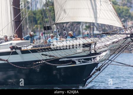 Usa. Août 31, 2017. Le Port de San Diego 2017 Festival de la voile. Le Californien vu ici. Credit : Daren Fentiman/ZUMA/Alamy Fil Live News Banque D'Images