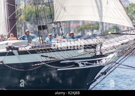Usa. Août 31, 2017. Le Port de San Diego 2017 Festival de la voile. Le Californien vu ici. Credit : Daren Fentiman/ZUMA/Alamy Fil Live News Banque D'Images