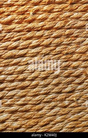Corde de jute, la texture fond brun pour votre conception Banque D'Images