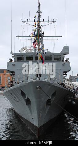 LÉ Ciara amarré à Galway Banque D'Images