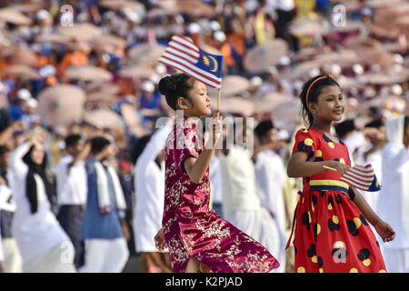 Kuala Lumpur, Malaisie. Août 31, 2017. La Malaisie célébrer 60e jour de l'indépendance du Merdeka Square(indépendance) le 31 août 2017 à Kuala Lumpur, Malaisie. Crédit : Chris Jung/ZUMA/Alamy Fil Live News Banque D'Images