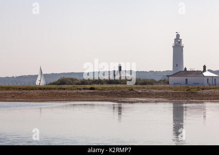 Hurst Point Lighthouse. Banque D'Images