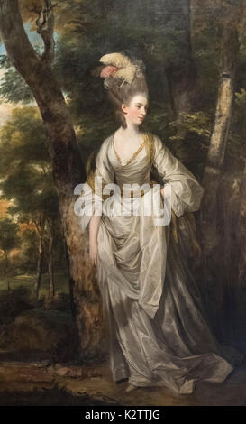 Sir Joshua Reynolds (1723-1792), Mme Elizabeth Carnac, Angleterre, ca. 1775. Huile sur toile. 240.4 x 146.4 cm Banque D'Images