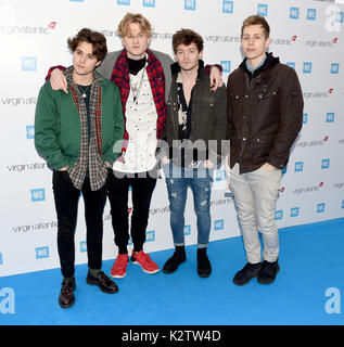 La photo doit être crédité ©Presse Alpha 079965 22/03/2017 Vamps Les Simpson, James Bradley McVey, Connor Ball, Tristan Evans au jour nous UK 2017 tenue à Wembley Arena à Londres Banque D'Images