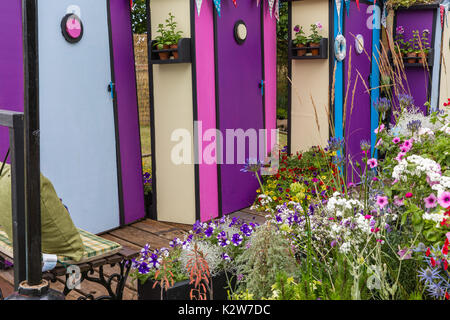 Conseil de Southend on Sea 'Fun'. RHS Hampton Court en 2017. Designer : Tony Wagstaff Banque D'Images