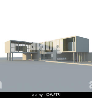 Rendu 3D construction Concept Banque D'Images