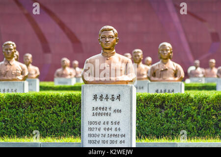 Cimetière des martyrs révolutionnaires Taesongsan à Pyongyang, en Corée du Nord Banque D'Images