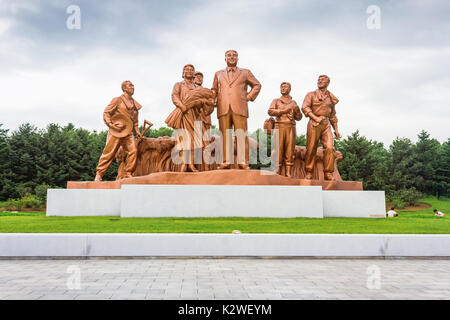 Monuments à Pyongyang, en Corée du Nord Banque D'Images