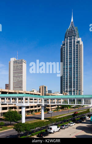 Le centre-ville de Mobile en Alabama Banque D'Images