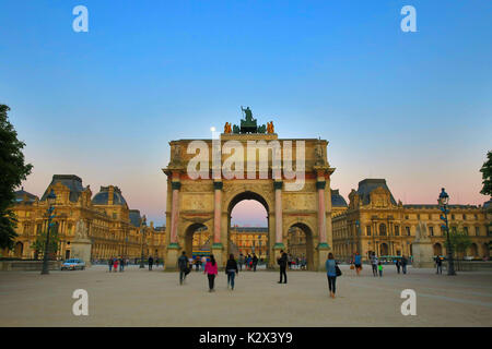 Arc de triomphe du Carrousel Banque D'Images