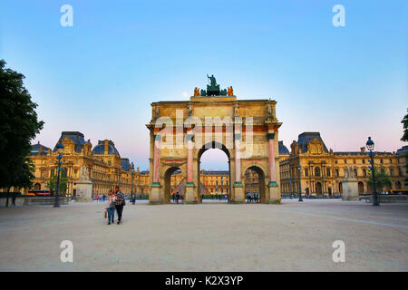 Arc de triomphe du Carrousel Banque D'Images