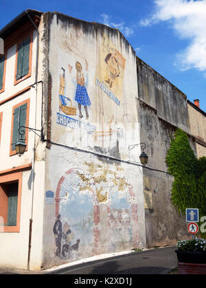 Fresque à Moissac, France Banque D'Images