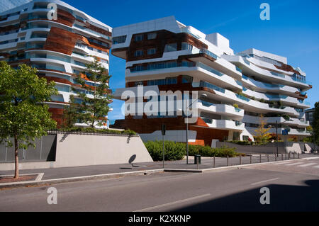 Italie, Milan, le CityLife, Zaha Hadid Residences Banque D'Images