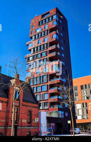 La cannelle, dans le ville portuaire de Hambourg, Allemagne, Europe, la cannelle Tower in der Hafencity von Hamburg, Deutschland, Europa Banque D'Images