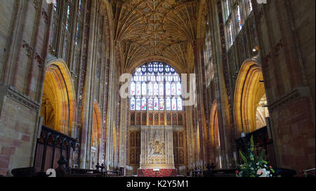 Dans l'abbaye de Sherborne, Dorset, England, UK Banque D'Images