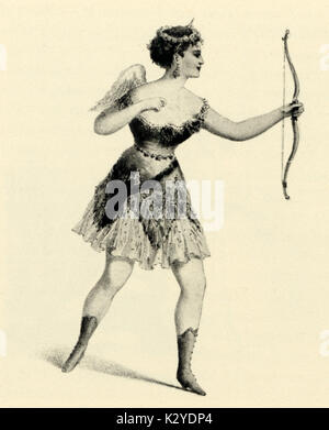 Opérette de Jacques Offenbach Orphée aux Enfers avec Cora Pearl comme Cupidon. L'allemand /compositeur français, 20 juin 1819 - 5 octobre 1880. Rôle joué en 1864. Banque D'Images