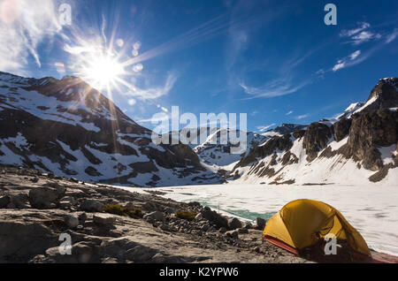 Basecamp à cale lake, bc Whistler Banque D'Images