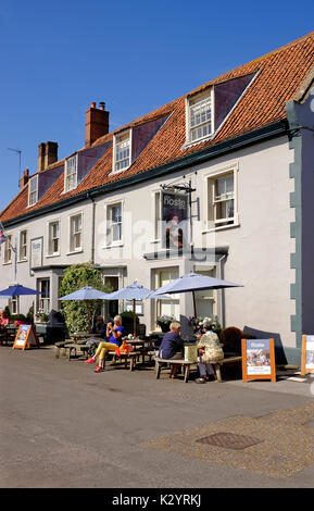 the hoste arms, marché de burnham, nord de norfolk, angleterre Banque D'Images