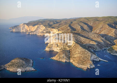 Falaise de Zakynthos Banque D'Images