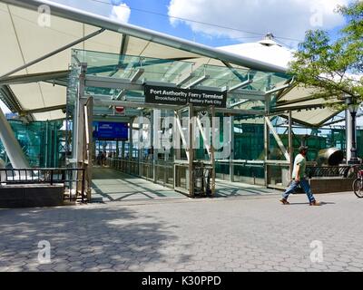 L'Autorité du port Ferry Terminal, Brookfield Place, Battery Park, New York, NY, USA. Banque D'Images