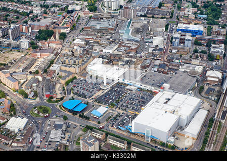 Une vue aérienne de romford, Greater London, Angleterre du Sud-Est uk Banque D'Images