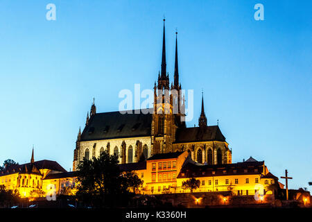 Europe Cathédrale de Brno Moravie République tchèque Banque D'Images