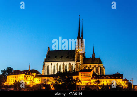 Cathédrale Saint-Pierre et Paul Brno République tchèque Banque D'Images