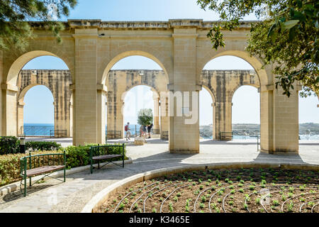 Jardins Barrakka inférieur Banque D'Images