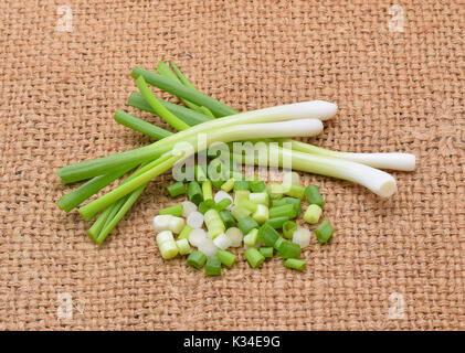 oignon vert Banque D'Images