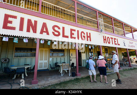 Hôtel historique Einasleigh datant de l'époque de la ruée vers l'or, Queensland, Queensland, Australie Banque D'Images