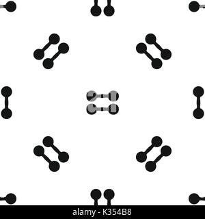 Paire d'haltères noir transparente motif Illustration de Vecteur