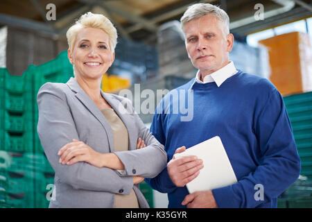 L'équipe de gestionnaires logistique parfaite Banque D'Images