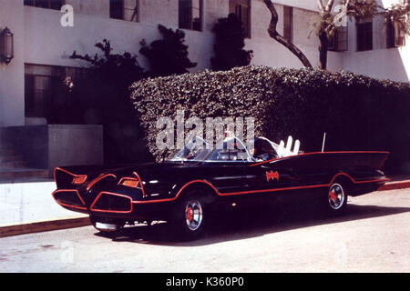 ADAM Batman Batmobile OUEST Date : 1966 Banque D'Images