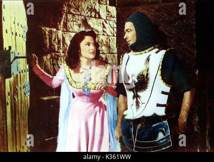 Le chevalier noir PATRICIA MEDINA, ALAN LADD Date : 1954 Banque D'Images